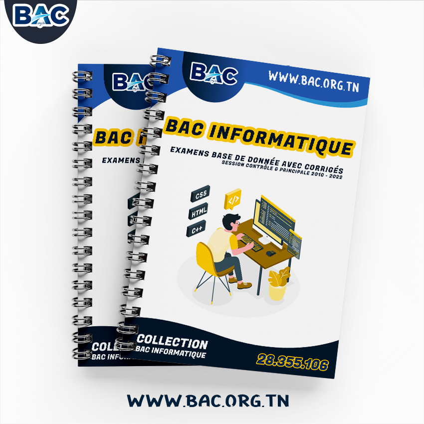 Examens base de données Avec Corrigés - Bac Informatique 2027 - 2010 jusqu'à 2025