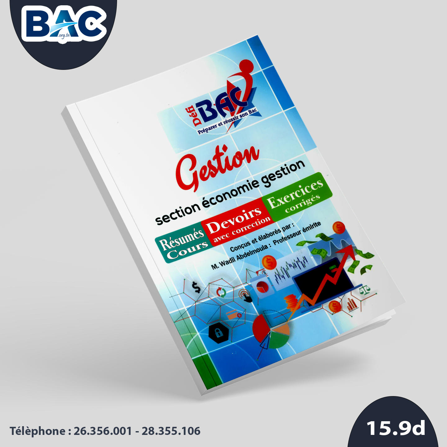 Livre Défi Gestion - Résumé & Exercices & Devoirs avec corrigés Bac Economie 2027