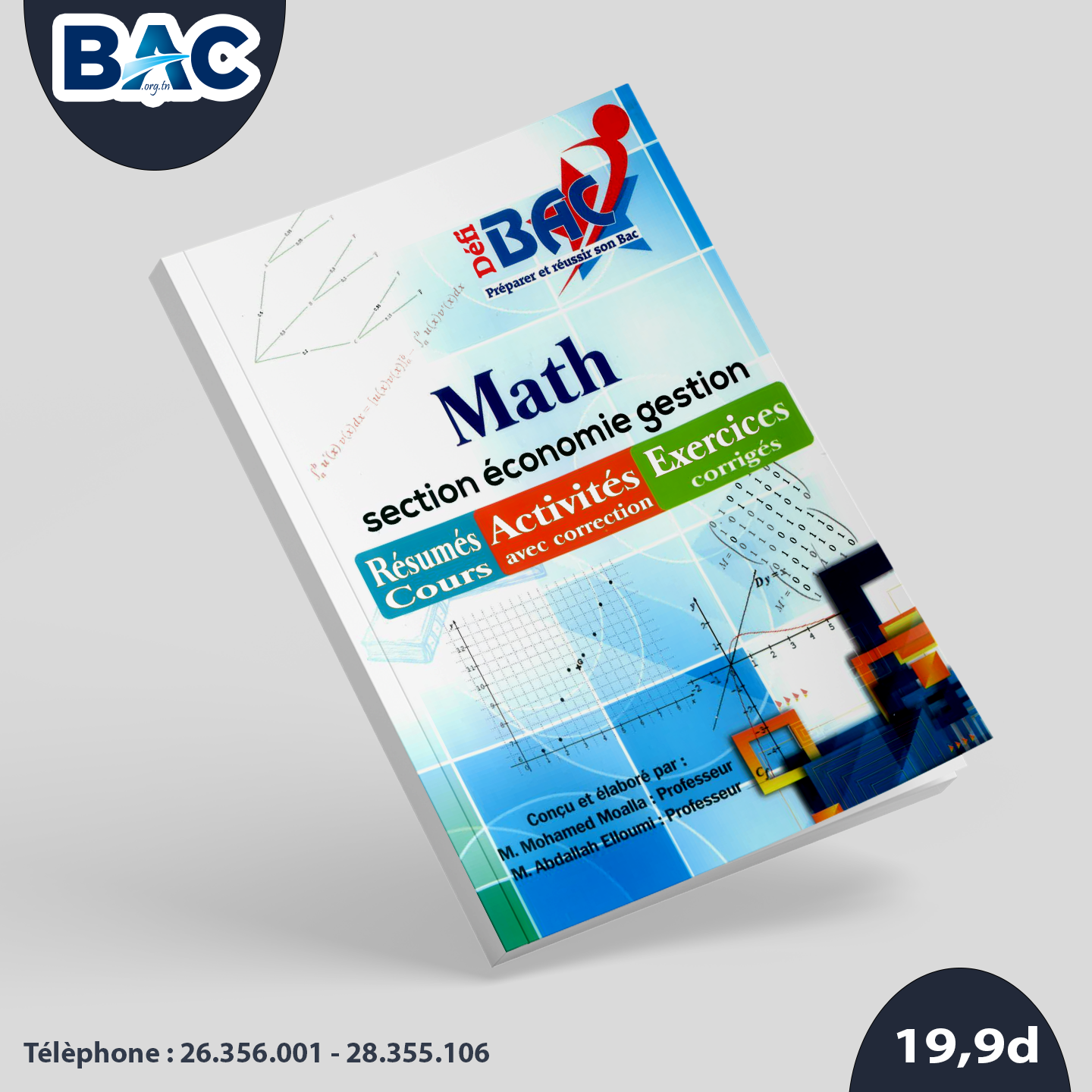 Livre Défi Math - Résumé & Exercices Avec Corrigés - Bac Economie 2027