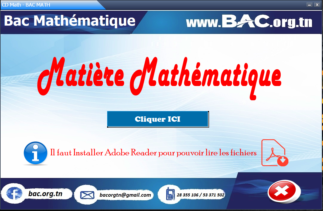 cdmathmatmath Bac Tunisie 2024